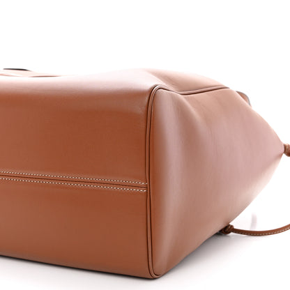 Celine Smooth Calfskin Cuir Triomphe Cabas Drawstring Tan 11 of 11