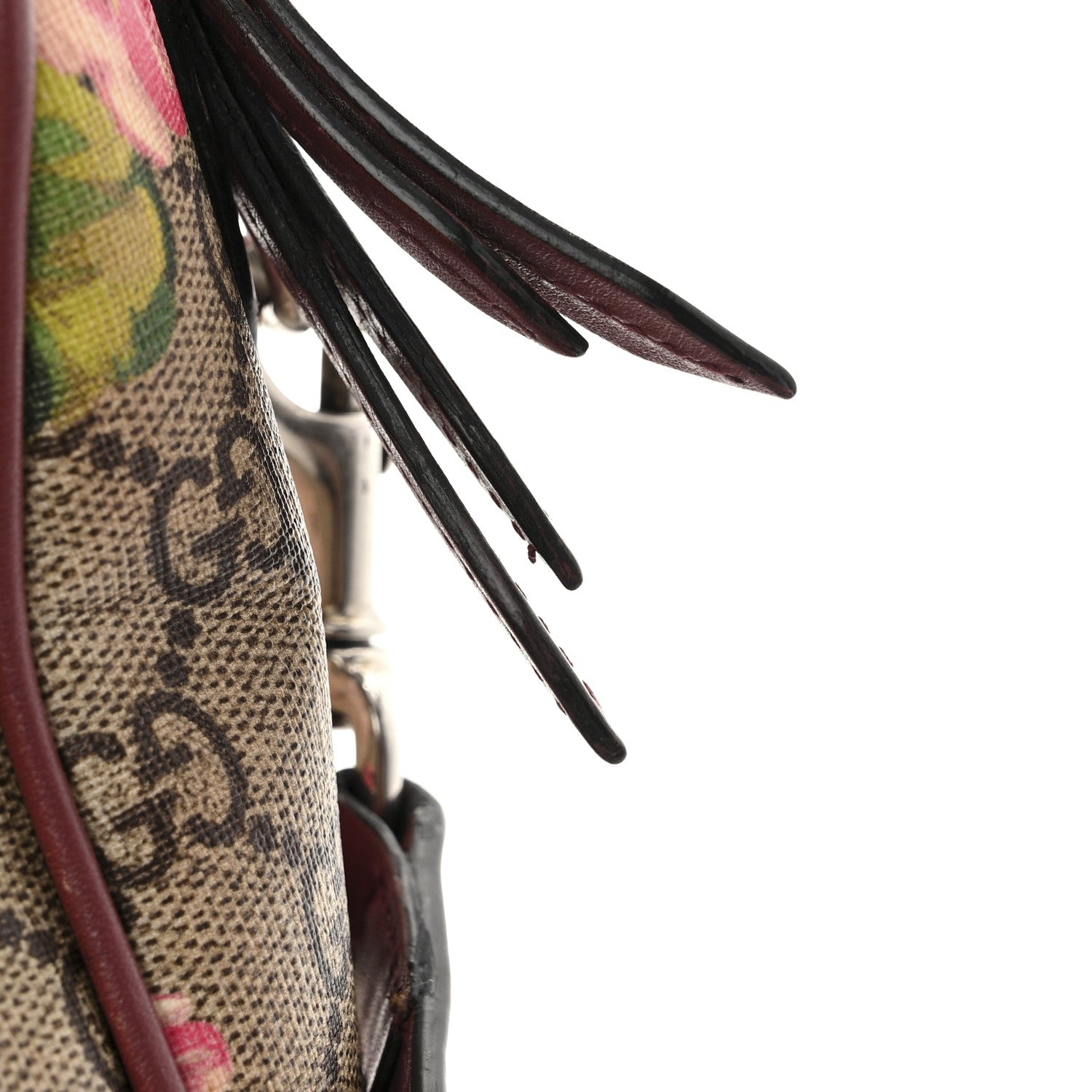 Gucci GG Supreme Monogram Blooms Small Boston Beige Multicolor Dry Rose 19 of 19