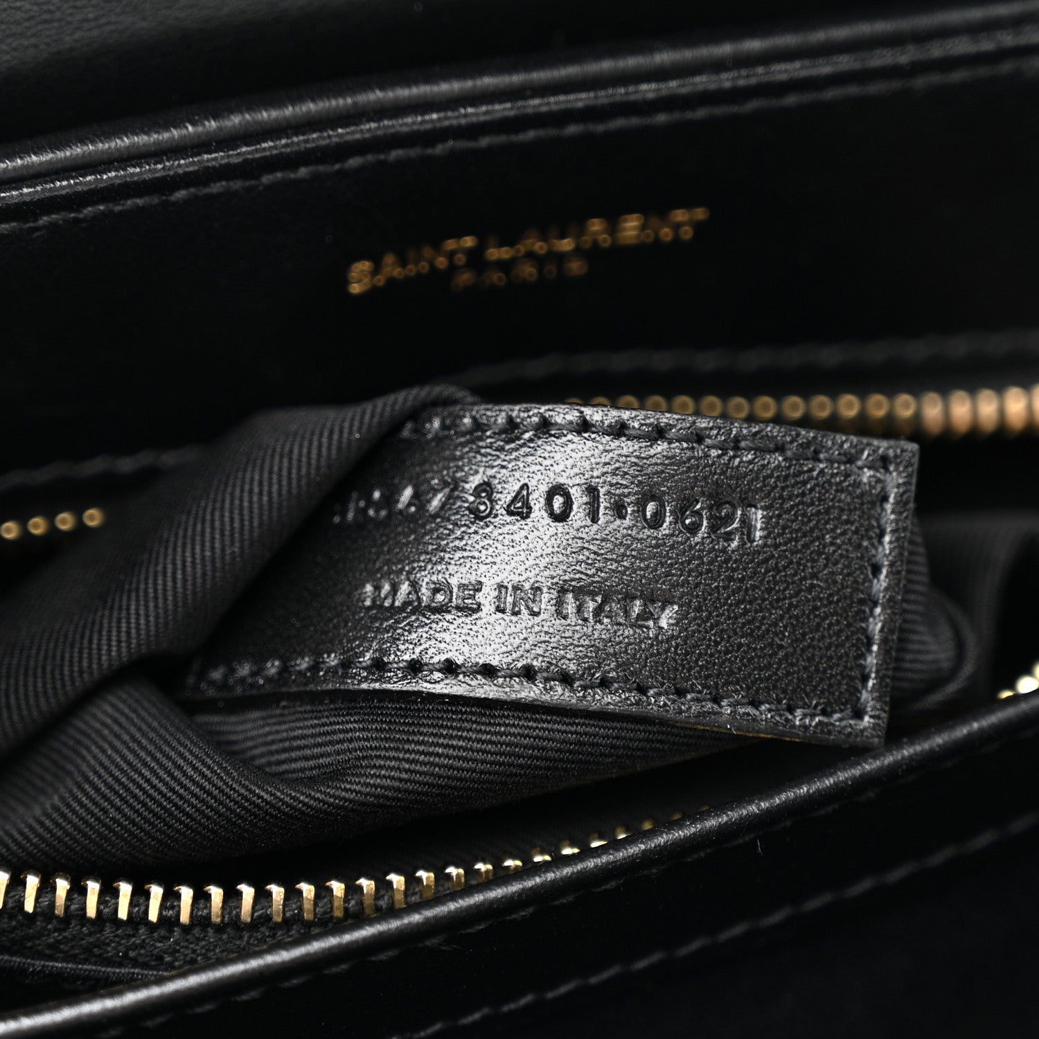 Saint Laurent Calfskin Y Quilted Monogram Toy Loulou Crossbody Bag Black 7 of 11