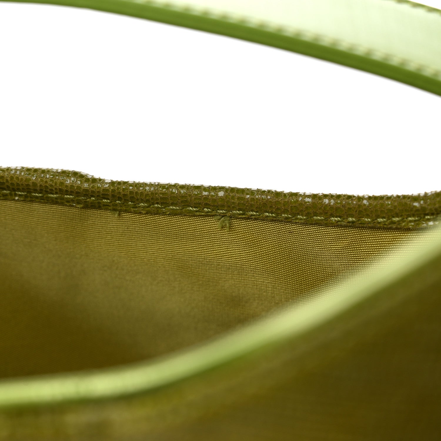 Christian Dior CHRISTIAN DIOR Lizard Saddle Bag Green 12 of 17