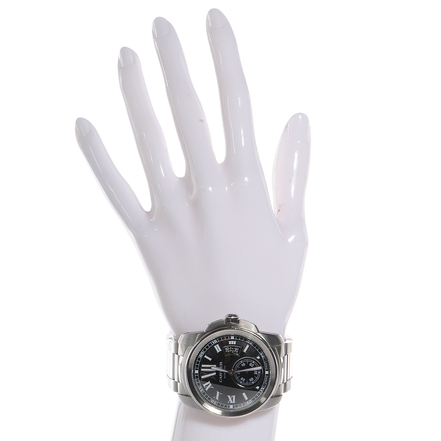 Stainless Steel 42mm Calibre de Automatic Watch Black