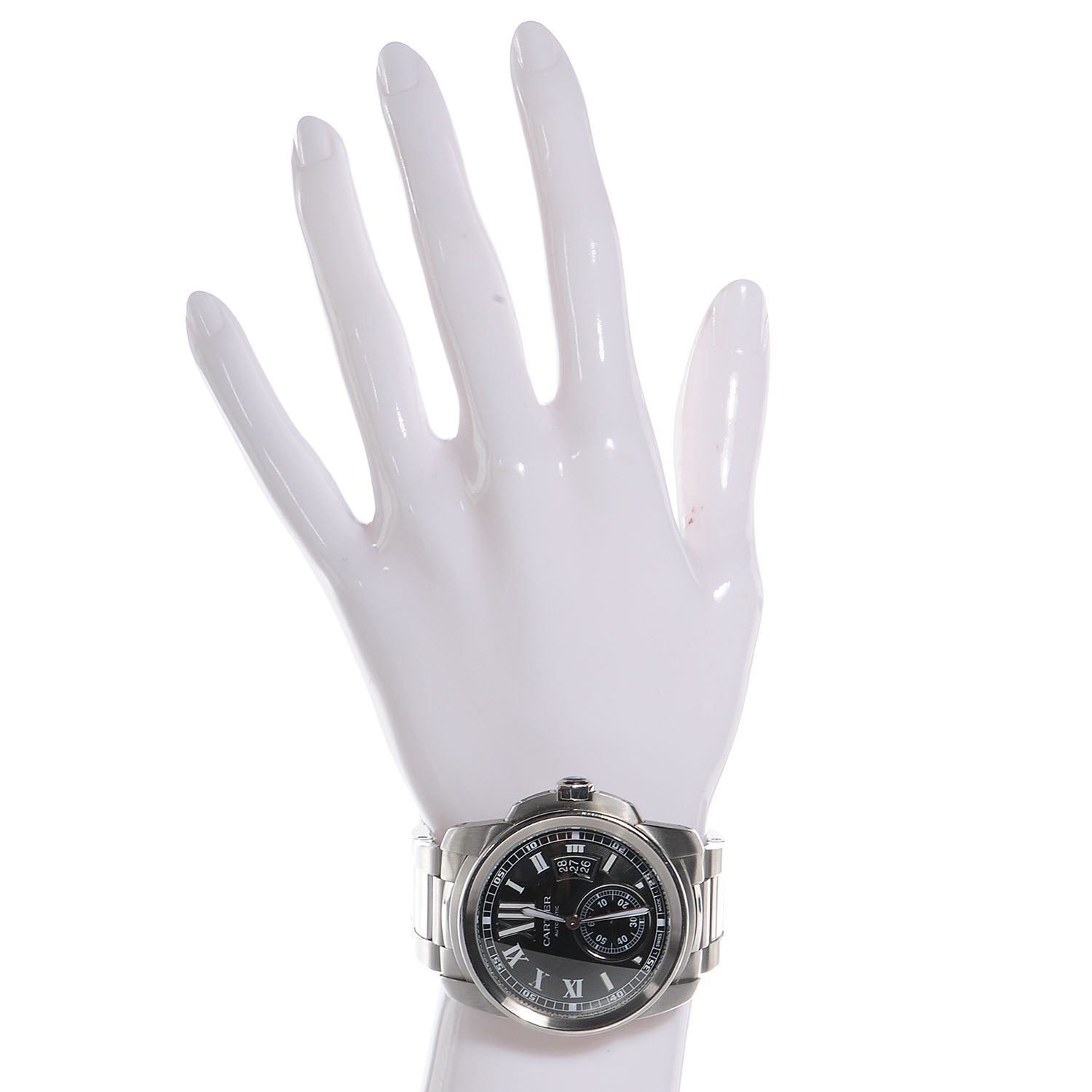 Cartier Stainless Steel 42mm Calibre de Automatic Watch Black 2 of 7