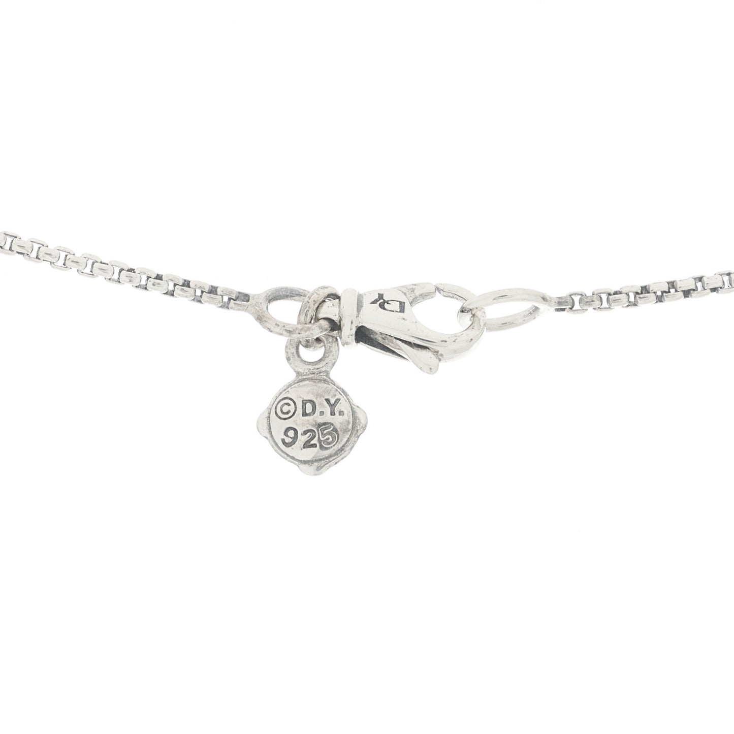 Sterling Silver Diamond 8mm Petite Infinity Pendant Necklace
