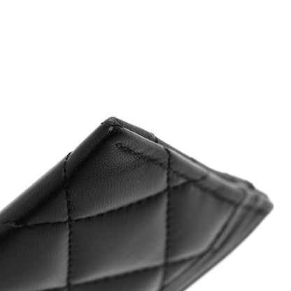 Chanel Lambskin Quilted Card Holder Black 21 of 22