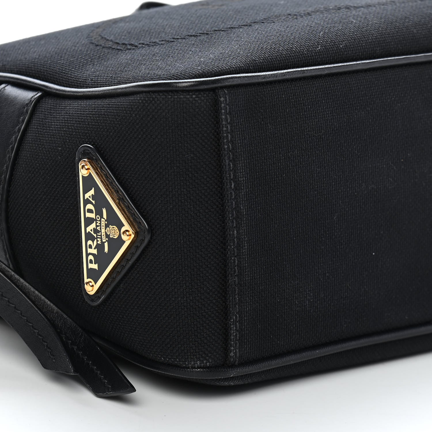 Prada Jacquard Logo Camera Bag Black 18 of 24