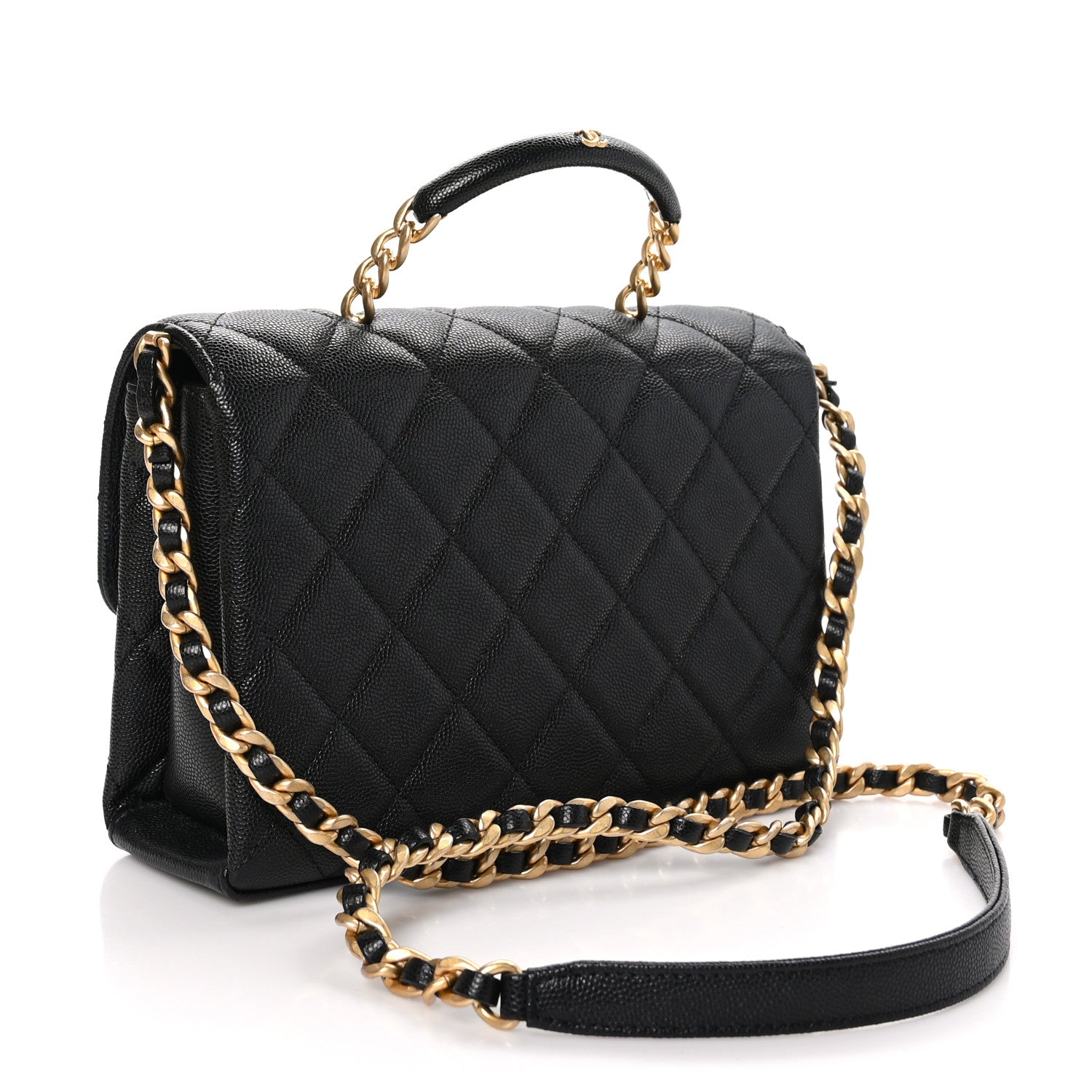 Chanel Caviar Quilted Medium Carry Me Top Handle Flap Black 3 of 11