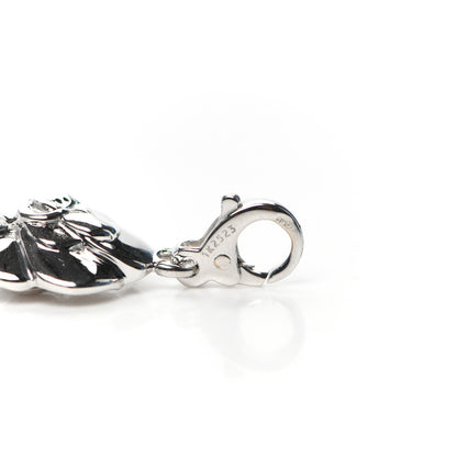 Chanel 18K White Gold Camellia Flower Charm 4 of 4