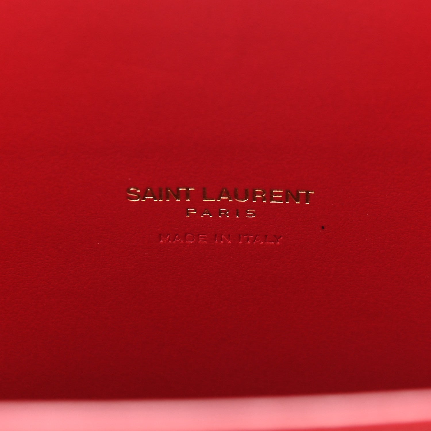 Saint Laurent Calfskin Crocodile Embossed Baby Sac De Jour Red 8 of 8