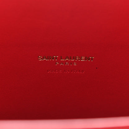 Saint Laurent Calfskin Crocodile Embossed Baby Sac De Jour Red 8 of 8