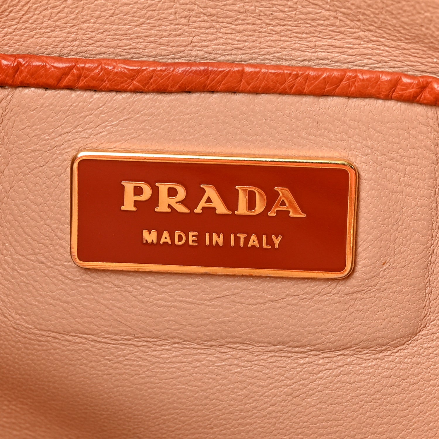 Prada Ostrich Tote Orange 1952706 – FASHIONPHILE