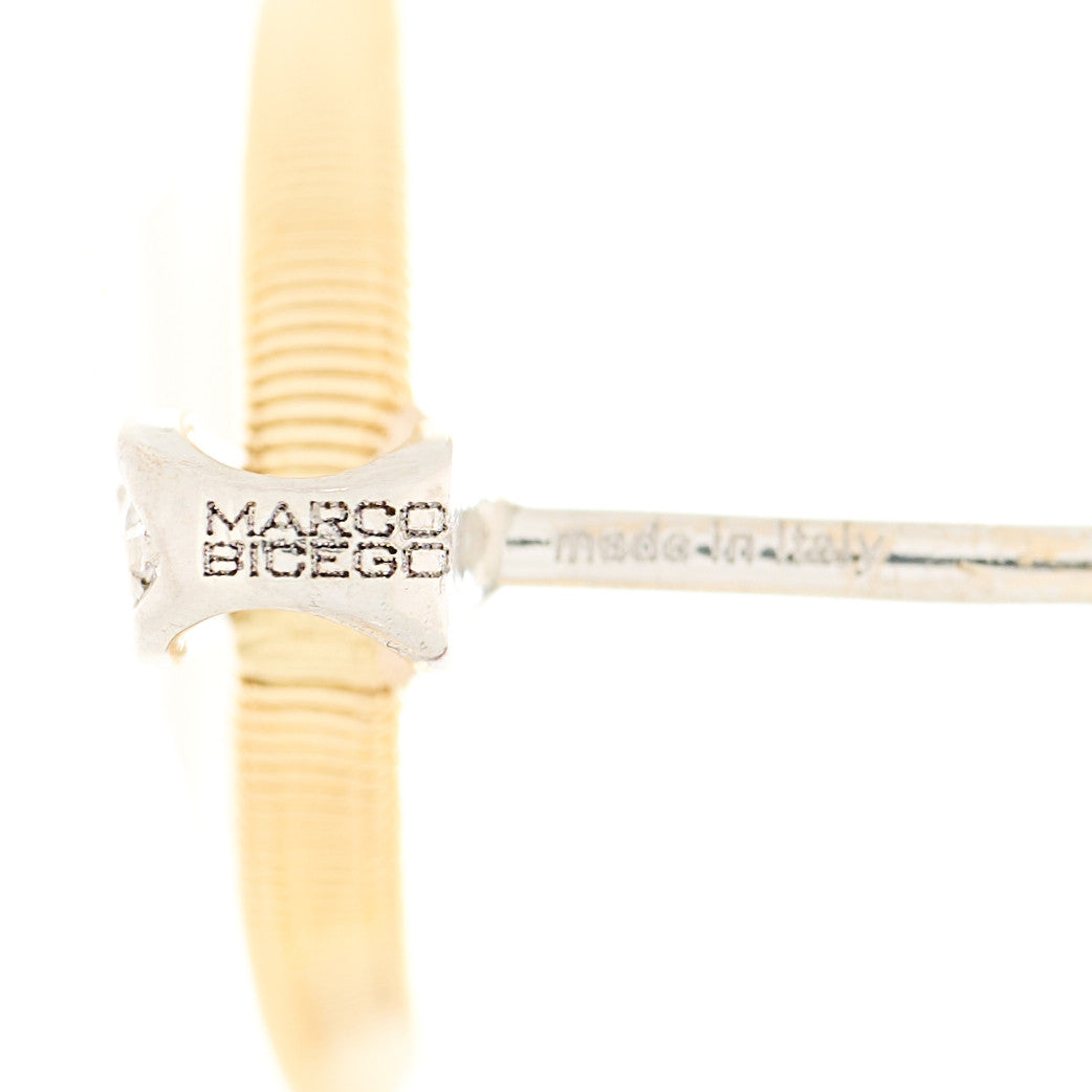 18K Yellow White Gold Diamond Marrakech Onde Earrings