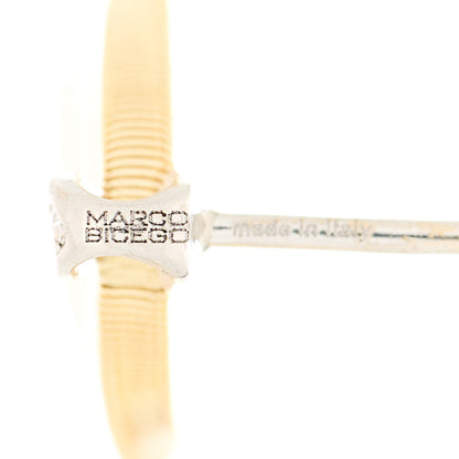 Marco Bicego 18K Yellow White Gold Diamond Marrakech Onde Earrings 5 of 5