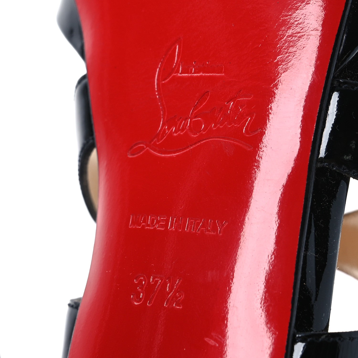 Christian Louboutin Patent Fernando 120 Sandals 37.5 Black 8 of 11