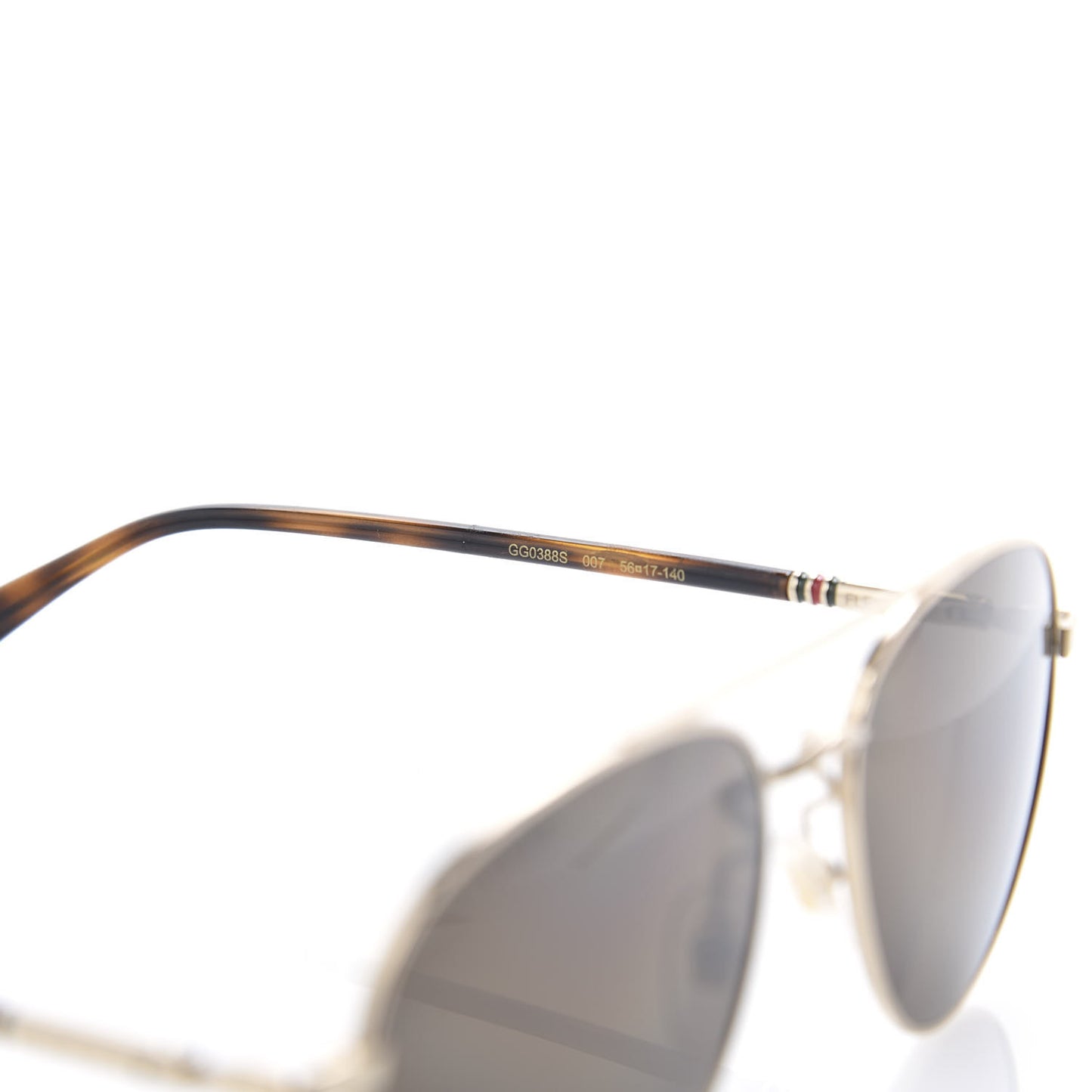 Acetate Aviator Sunglasses GG0388S Gold