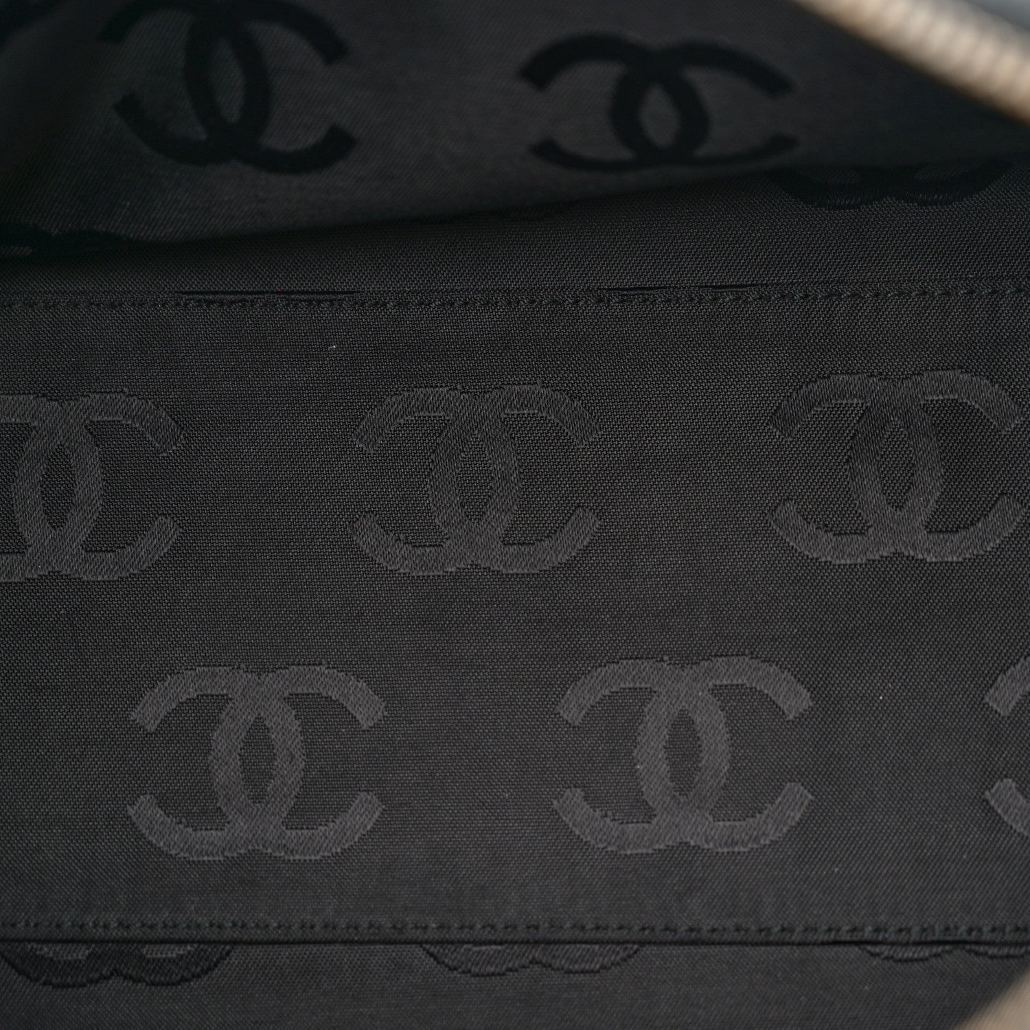 Chanel Caviar CC Wood Chain Hobo Black 5 of 12