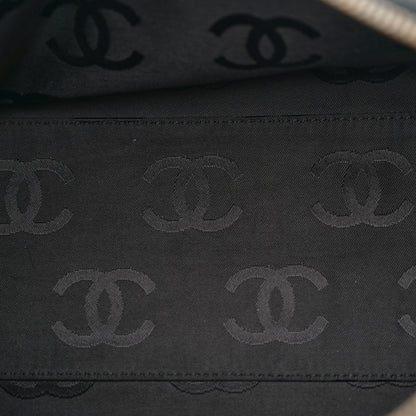 Chanel Caviar CC Wood Chain Hobo Black 5 of 12