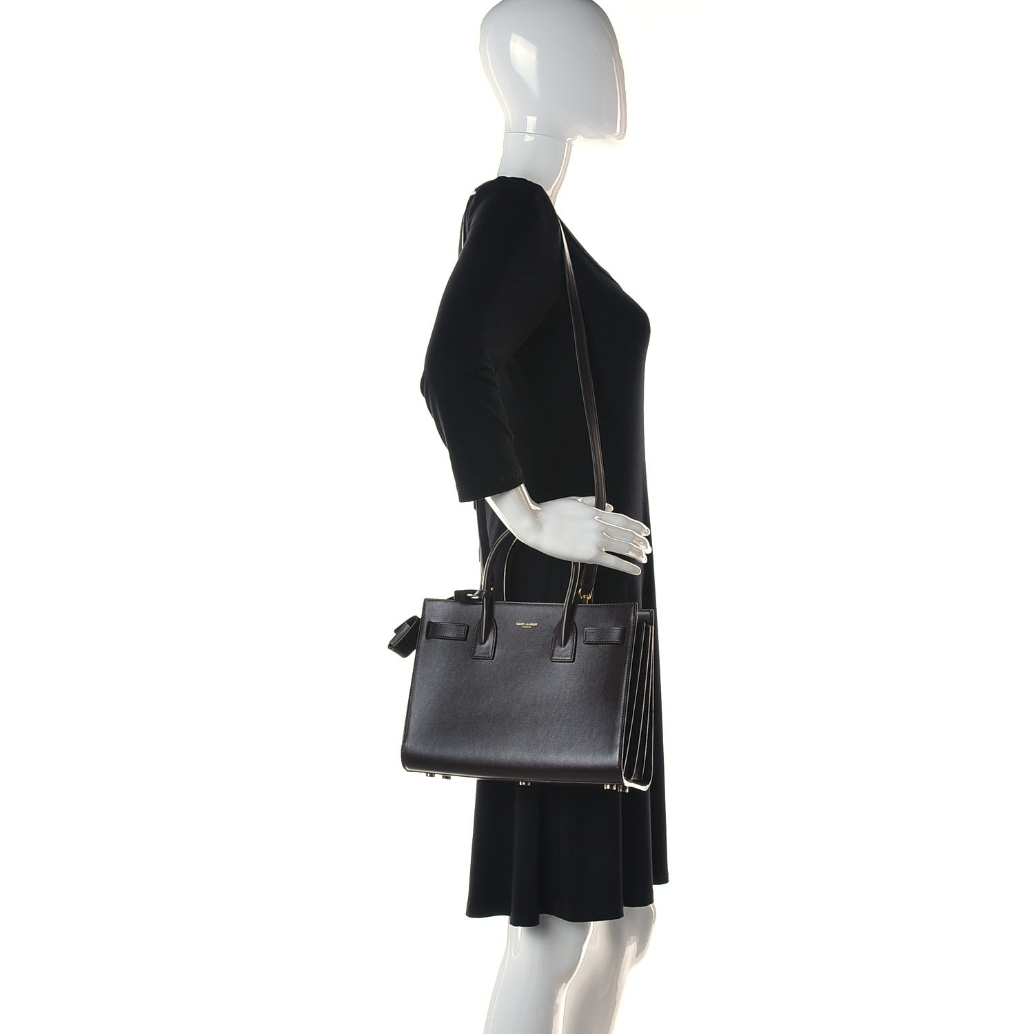 Saint Laurent Calfskin Baby Sac De Jour Chocolate 2 of 10