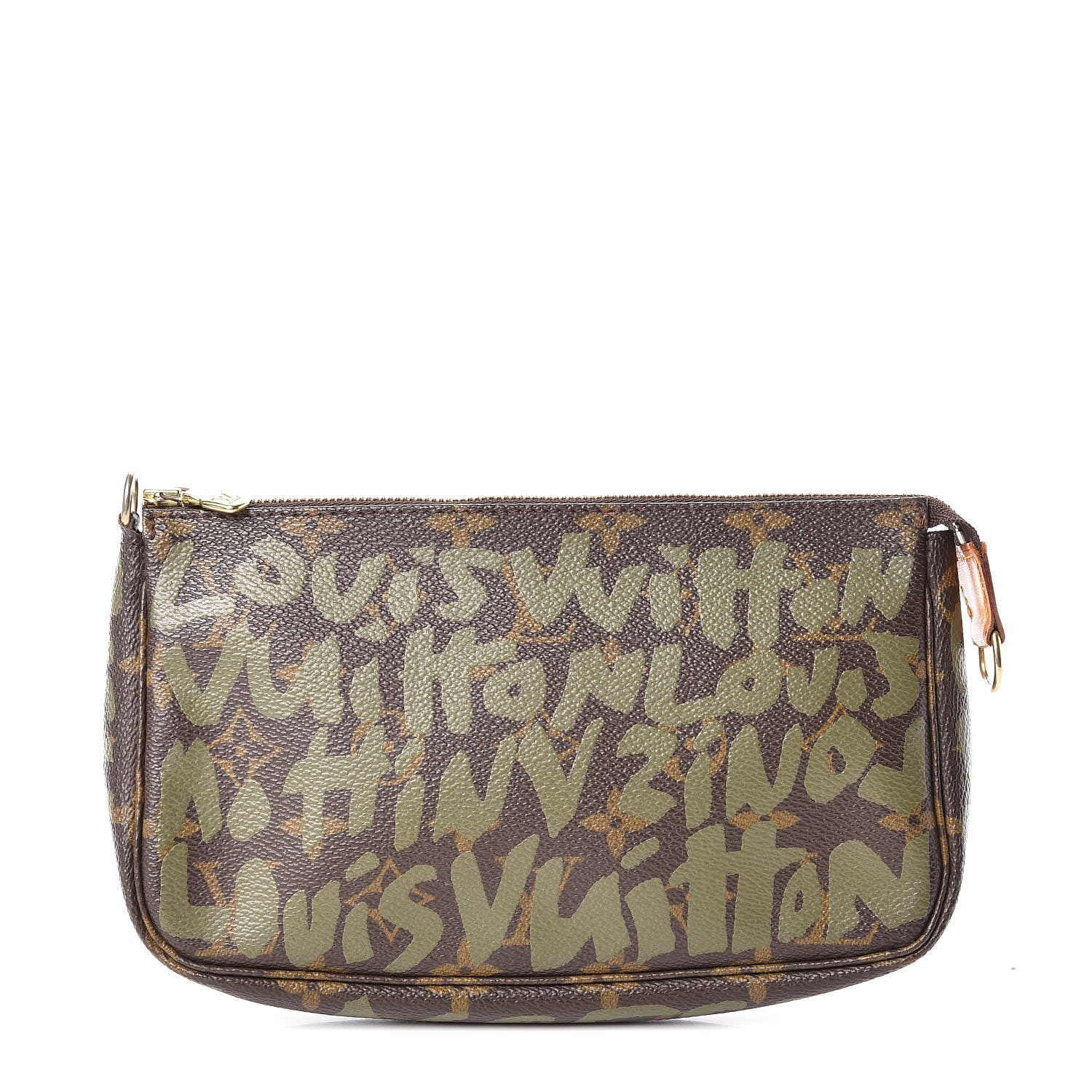 Louis Vuitton Monogram Graffiti Pochette Accessories Kaki 1 of 10