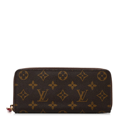 Louis Vuitton Monogram Clemence Wallet Fuchsia 1 of 7