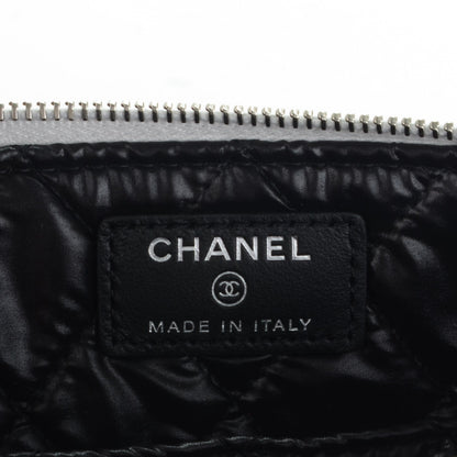 Chanel Metallic Calfskin Keyboard Pouch Silver 6 of 8