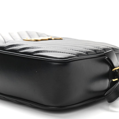 Saint Laurent Calfskin Matelasse Monogram Lou Camera Bag Black 9 of 10