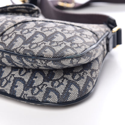 Christian Dior Monogram Double Saddle Bag Blue 9 of 10
