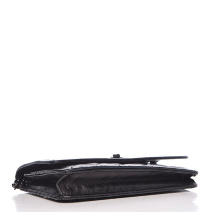 Chanel Aged Calfskin Quilted Reissue Wallet On Chain WOC So Black 4 of 9