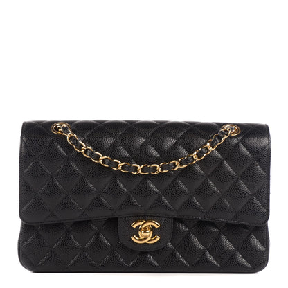 Chanel Caviar Quilted Medium Double Flap Black 1 of 9
