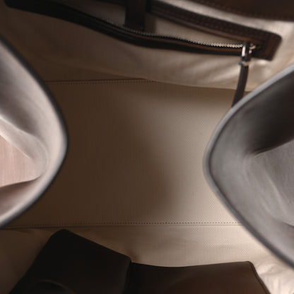 The Row Polished Saddle Calfskin Soft Margaux 17 Dark Brown 4 of 8