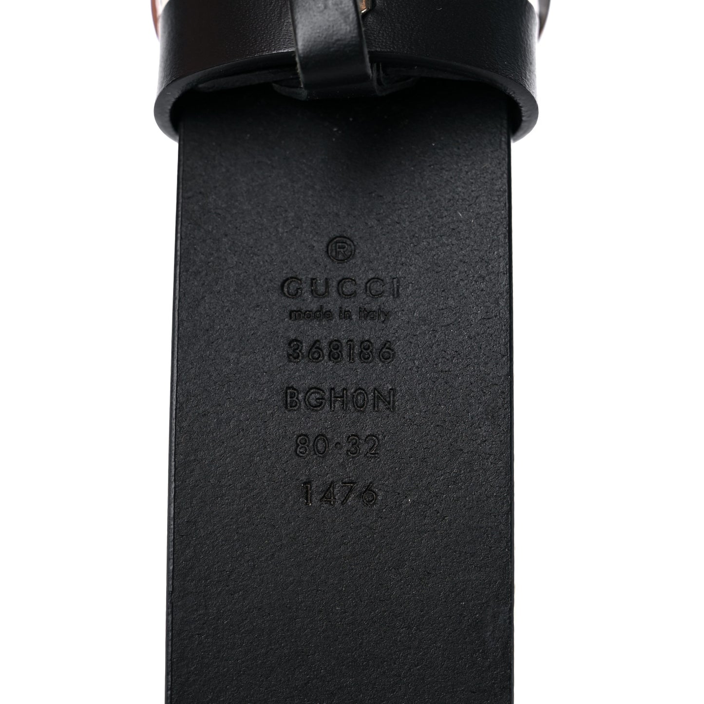Selleria Calfskin Nickel Interlocking G 37mm Belt 80 32 Black