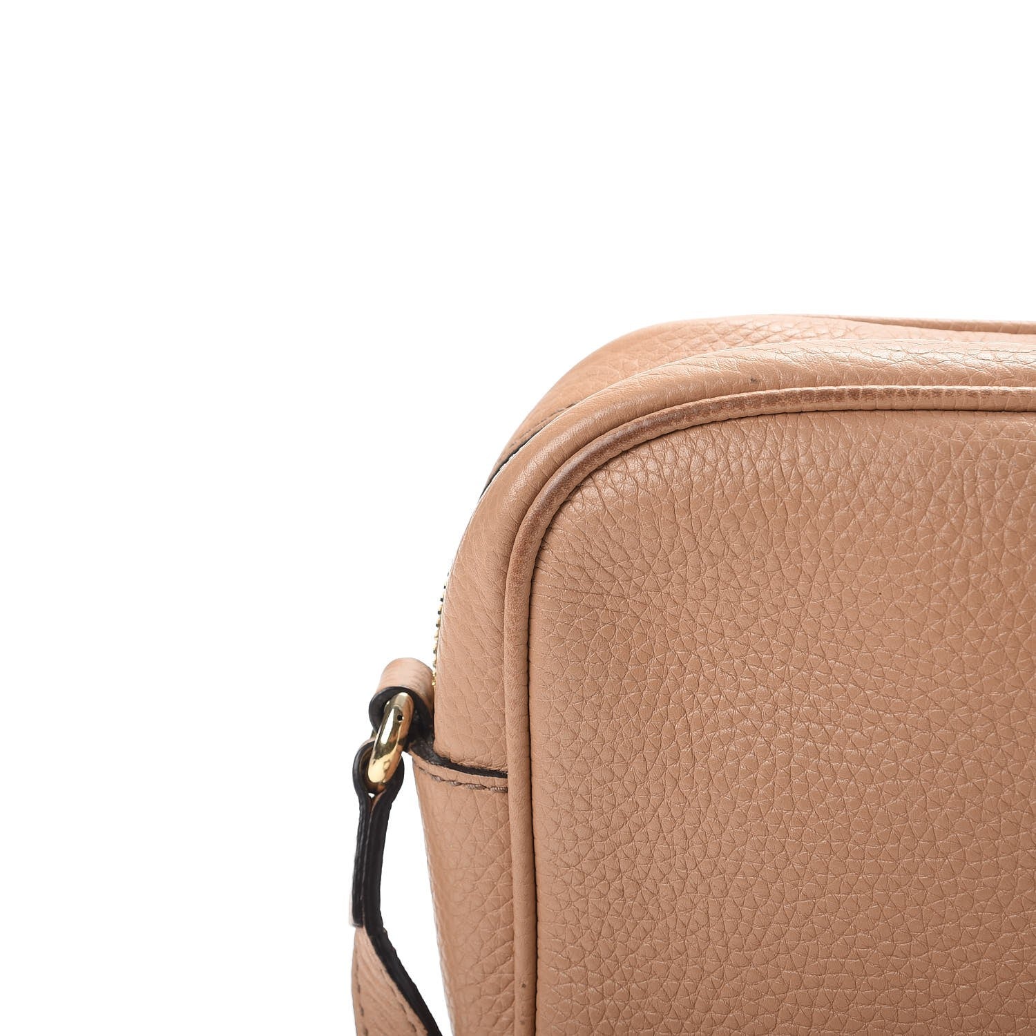 Gucci Pebbled Calfskin Small Soho Disco Bag Camelia 17 of 20