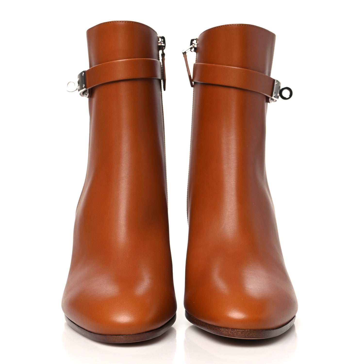 Hermes Calfskin Saint Germain Ankle Boots 40 Gold 2 of 8