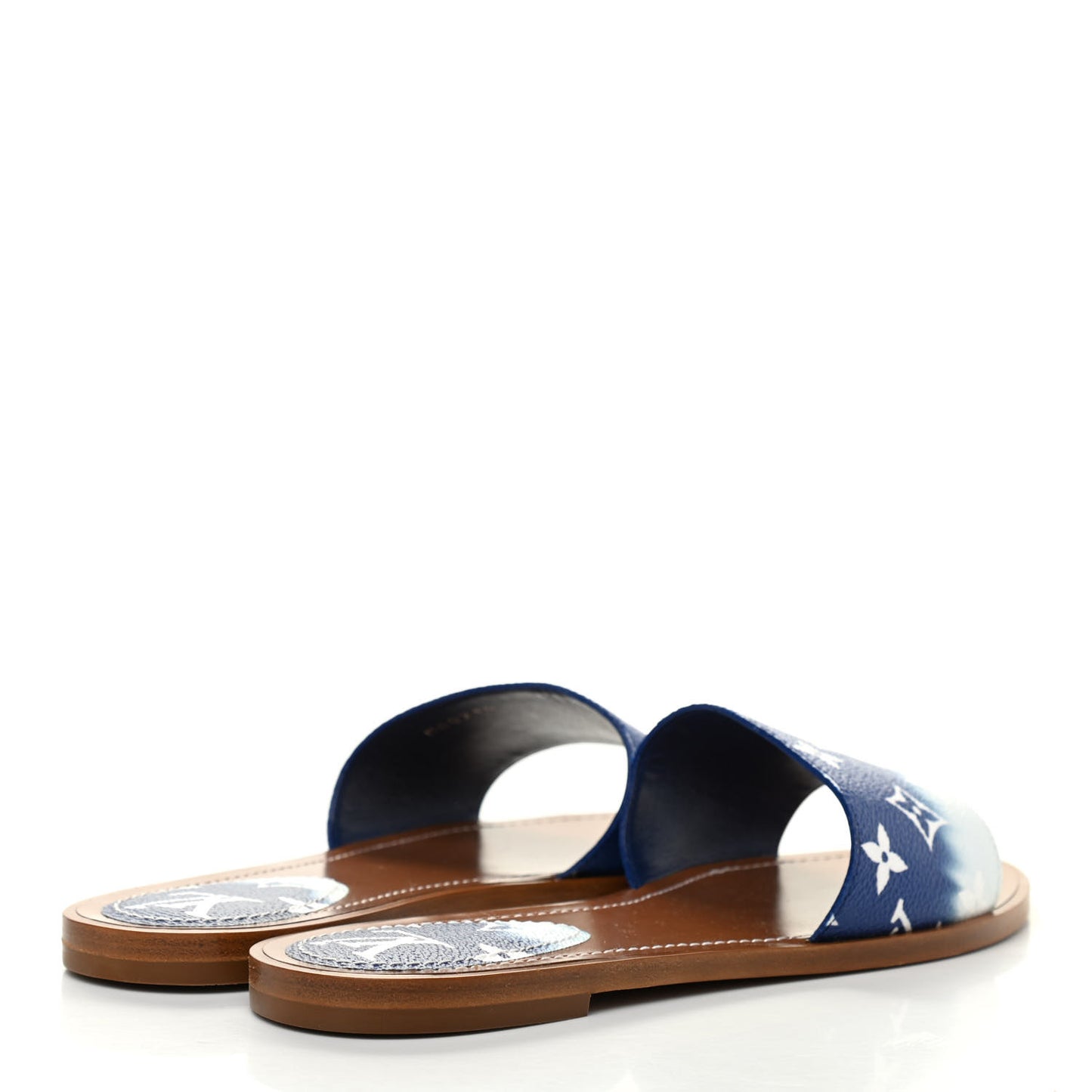 Monogram Escale Lock It Flat Mule 39 Blue