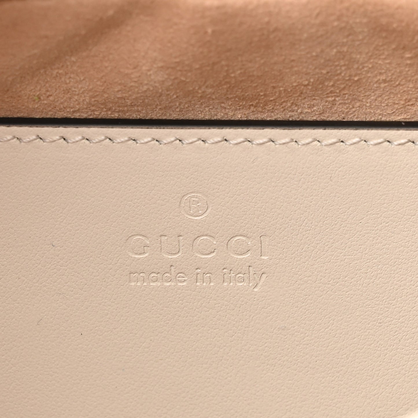 Calfskin Matelasse Small GG Marmont Chain Shoulder Bag White