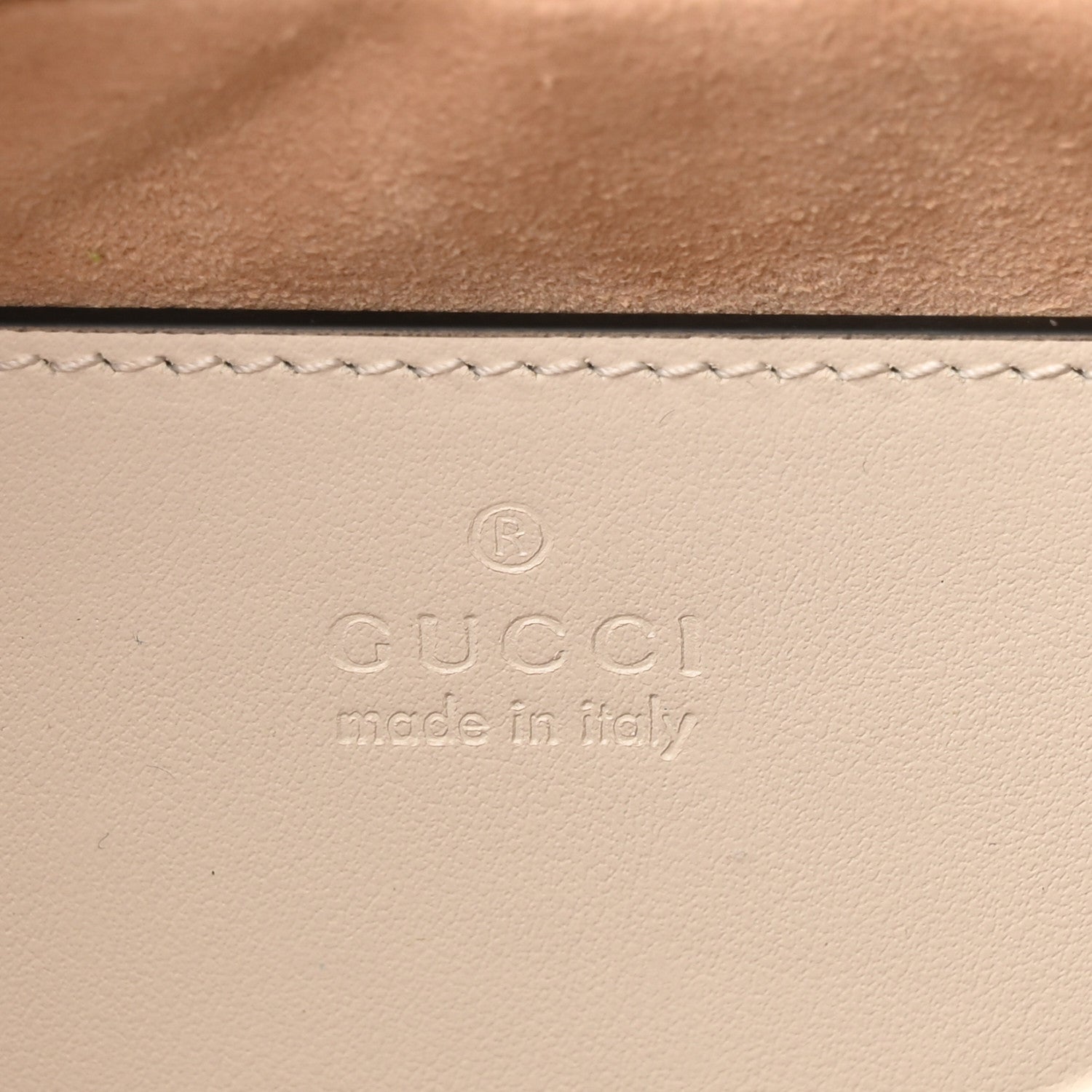 Gucci Calfskin Matelasse Small GG Marmont Chain Shoulder Bag White 6 of 10