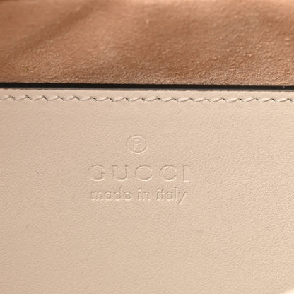 Gucci Calfskin Matelasse Small GG Marmont Chain Shoulder Bag White 6 of 10