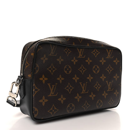 Louis Vuitton Monogram Macassar Kasai Clutch Black 3 of 11