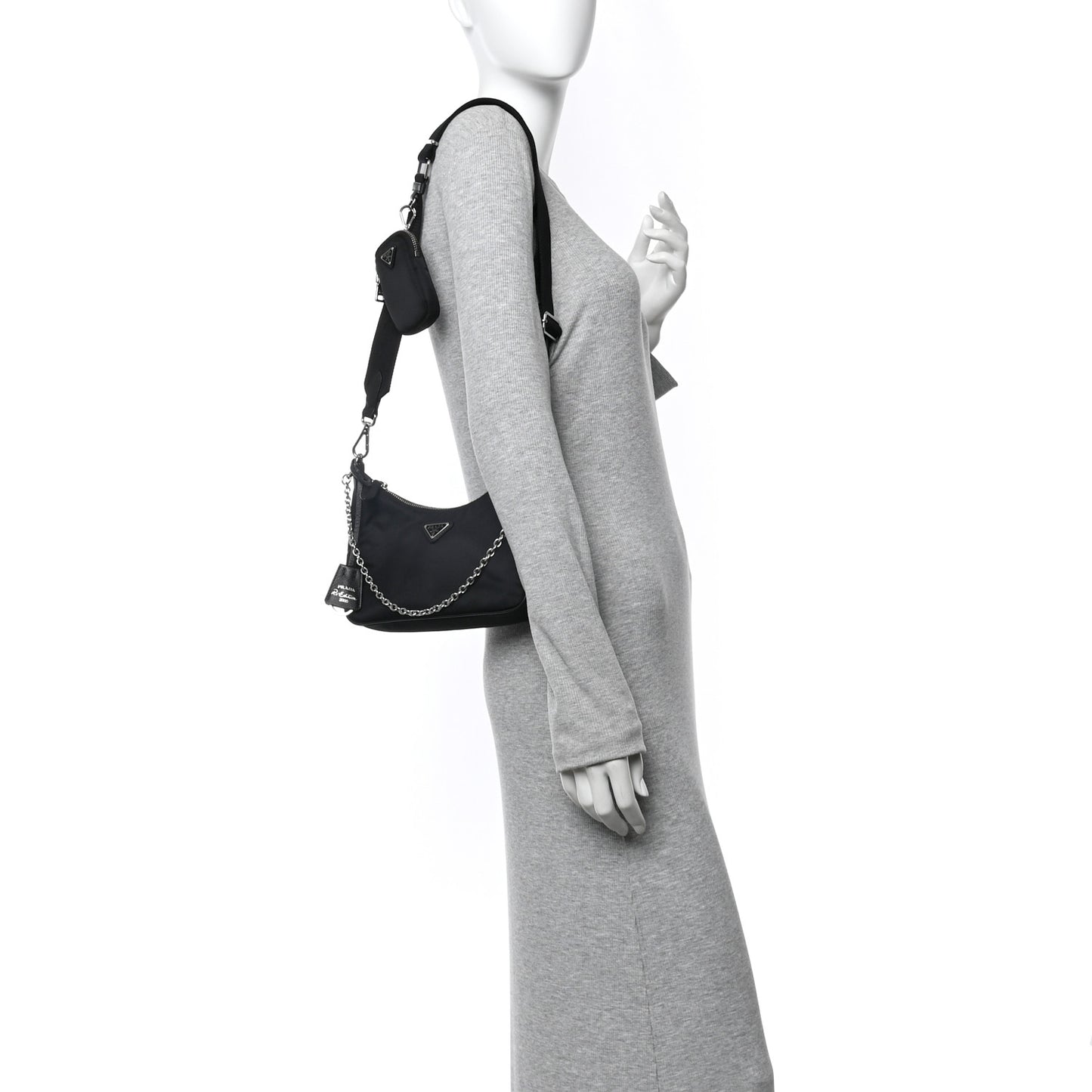 Nylon Re-Edition 2005 Shoulder Bag Black