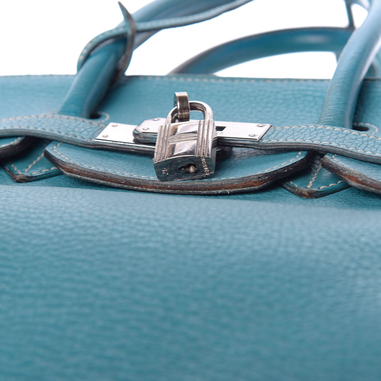 Taurillon Clemence Birkin 35 Bleu Jean