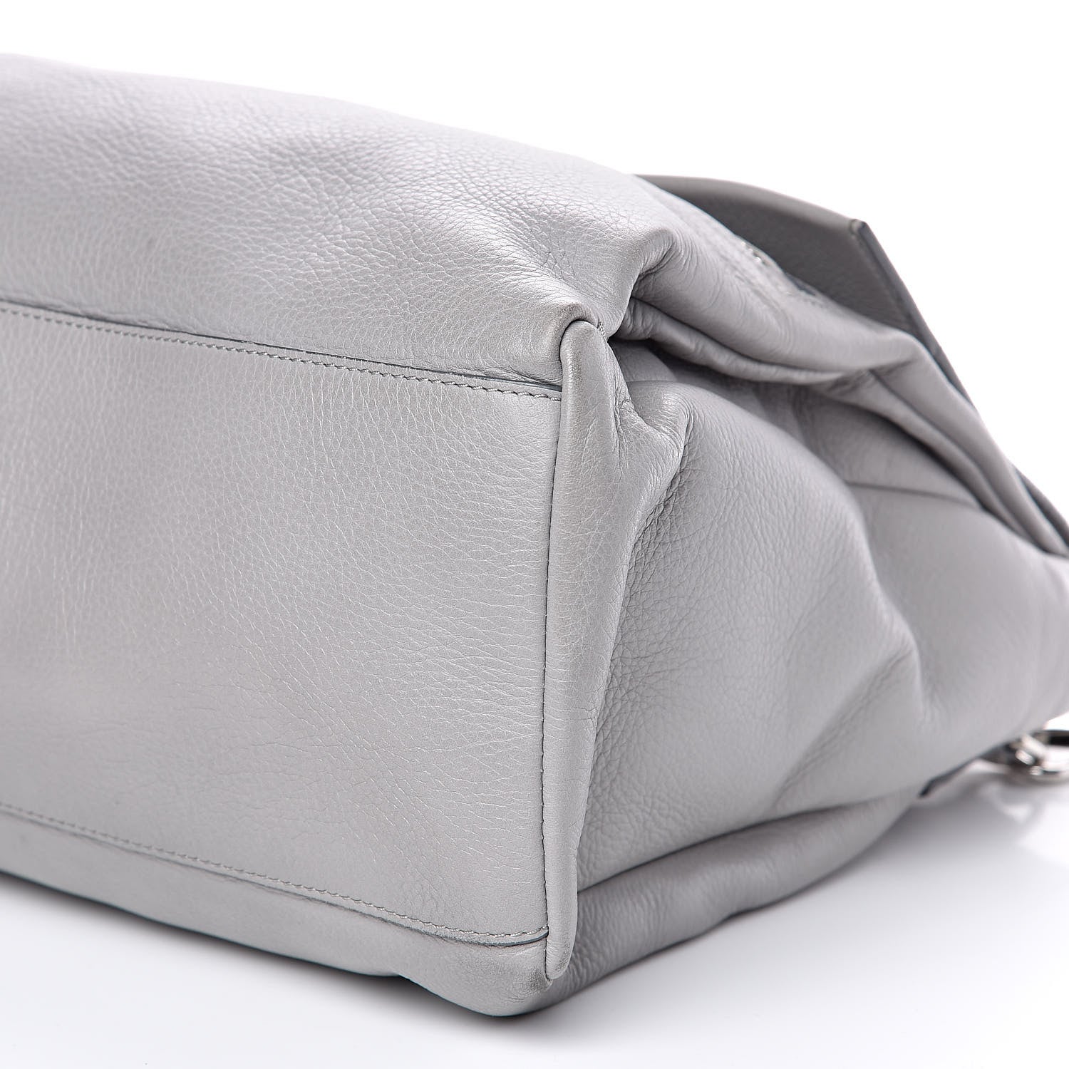 Givenchy Grained Calfskin Medium Pandora Pure Flap Bag Pearl Grey 10 of 14