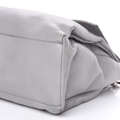 Givenchy Grained Calfskin Medium Pandora Pure Flap Bag Pearl Grey 10 of 14