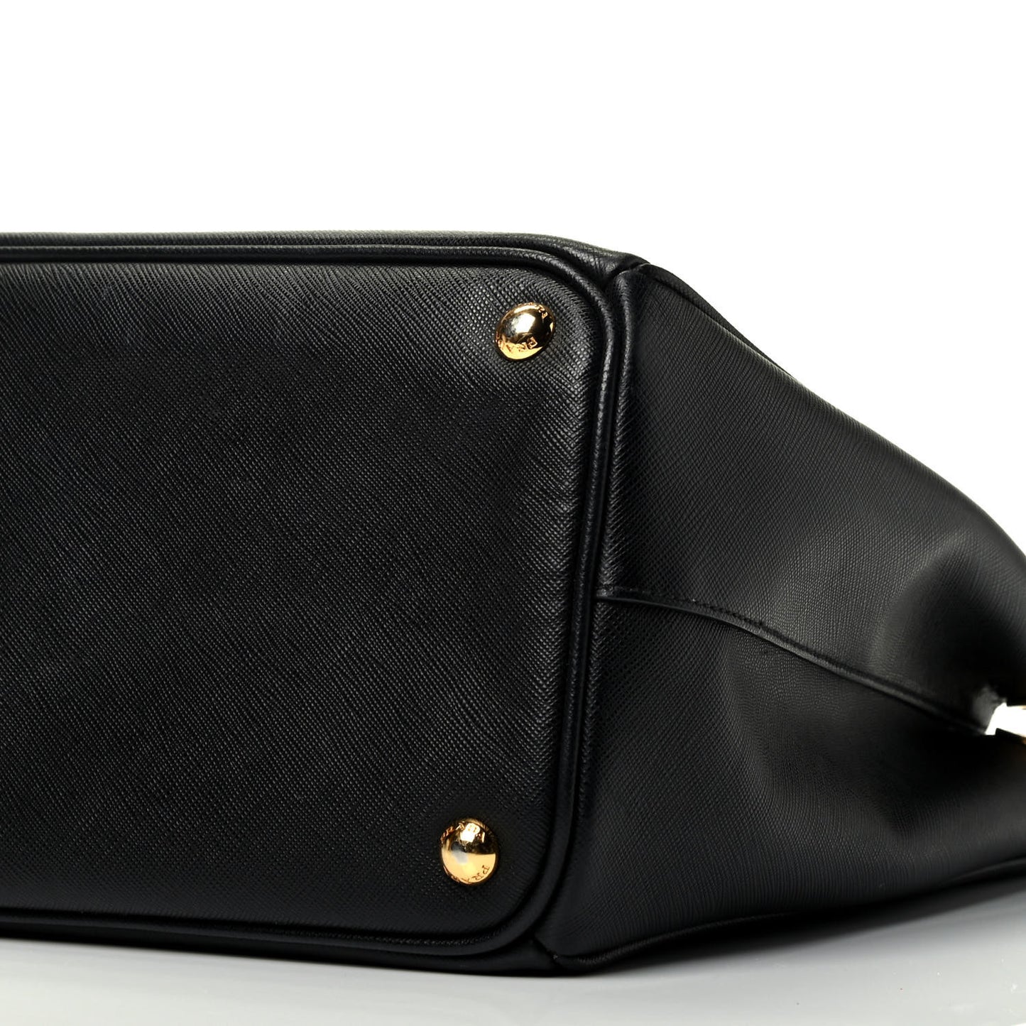 Saffiano Large Galleria Double Zip Tote Black