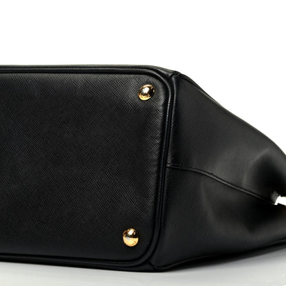Prada Saffiano Large Galleria Double Zip Tote Black 9 of 9