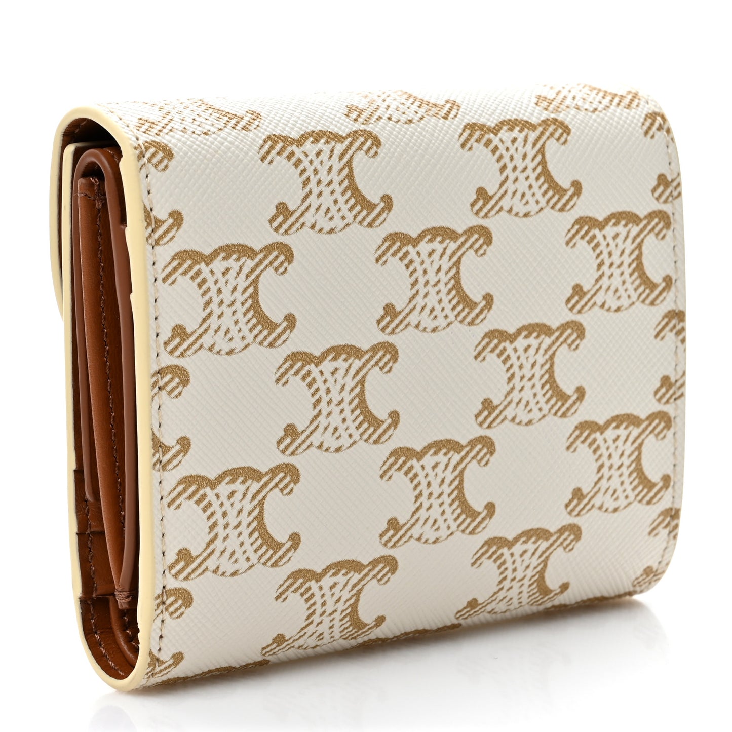 Triomphe Canvas Small Triomphe Wallet White
