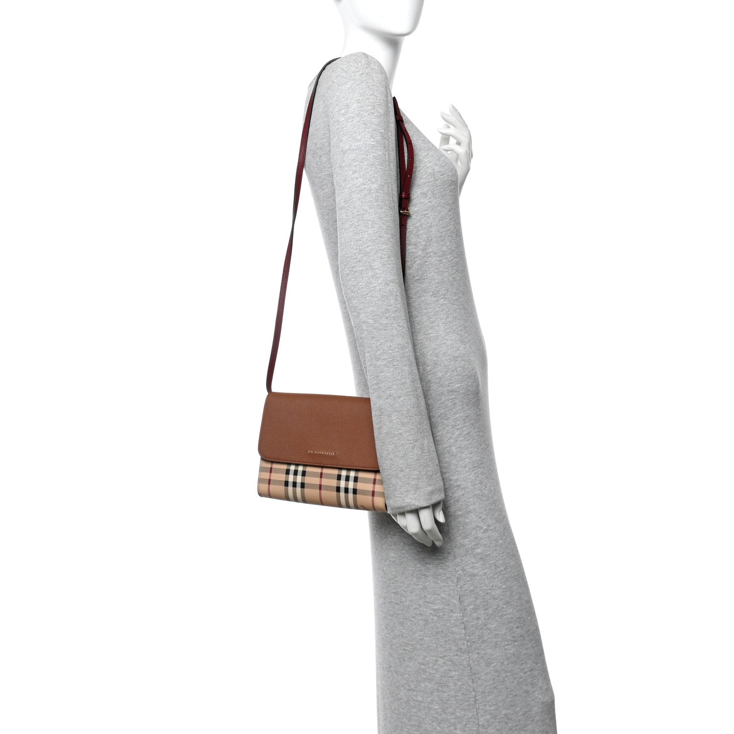 Burberry Haymarket Check Small Loxley Crossbody Bright Toffee 2 of 10