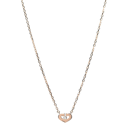 Cartier 18K Pink Gold Diamond XS Hearts and Symbols Necklace 1 of 5