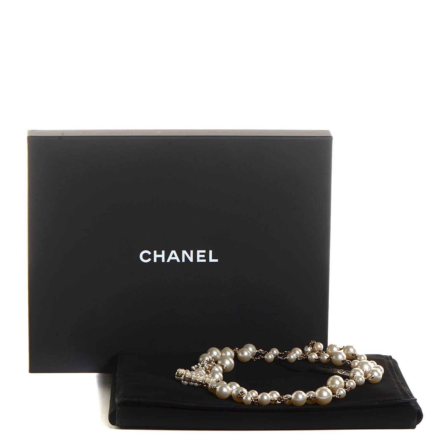 Chanel Pearl CC Long Necklace Gold 5 of 5