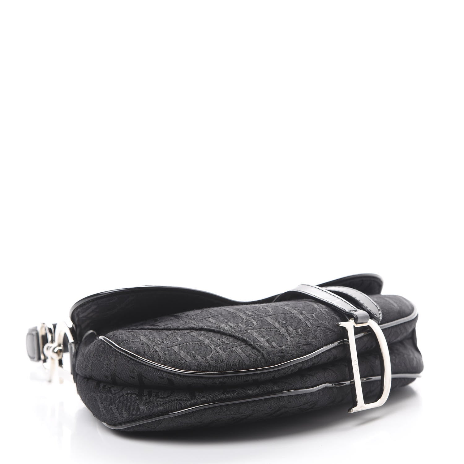 Christian Dior Monogram Saddle Bag Black 3 of 9
