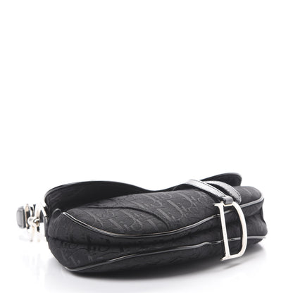 Christian Dior Monogram Saddle Bag Black 3 of 9