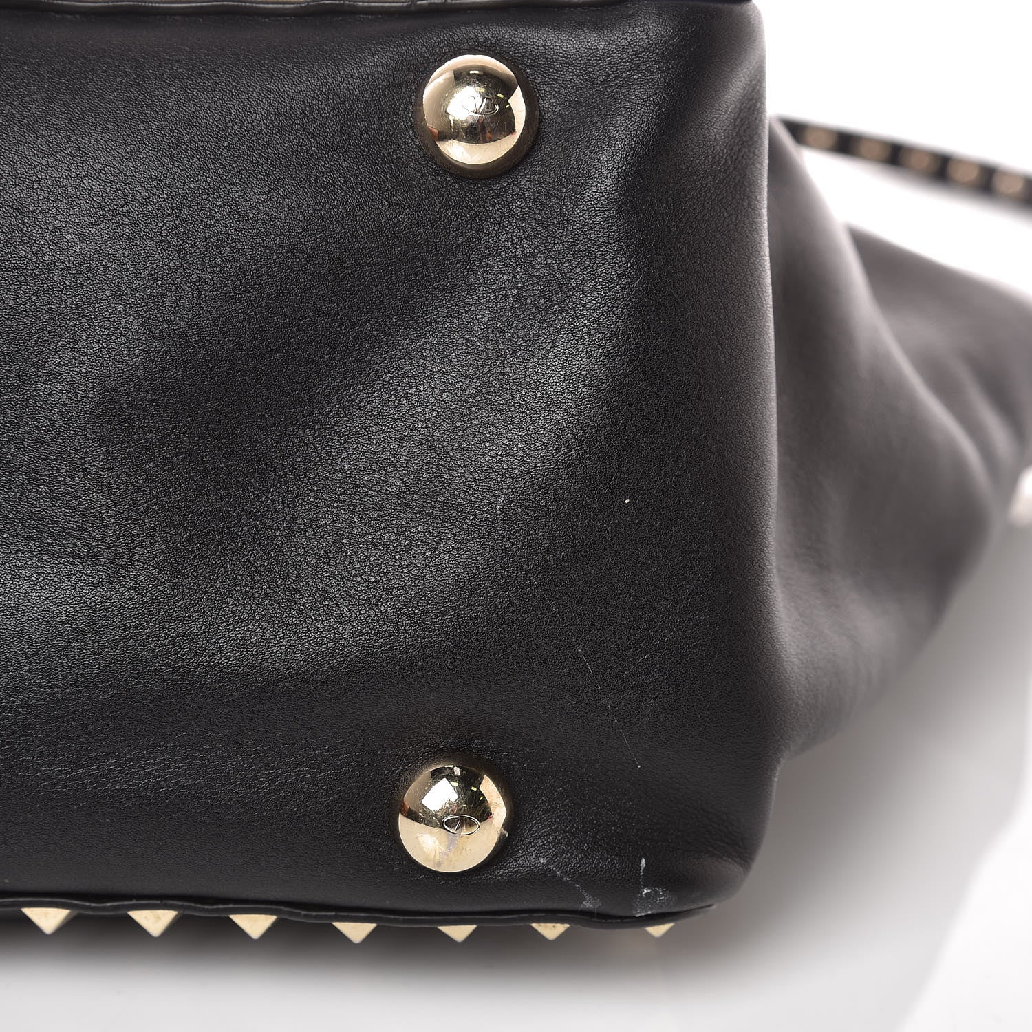 Valentino Garavani Vitello Medium Rockstud Tote Black 13 of 13